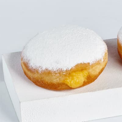 Powderd Custard Stuffed Donut