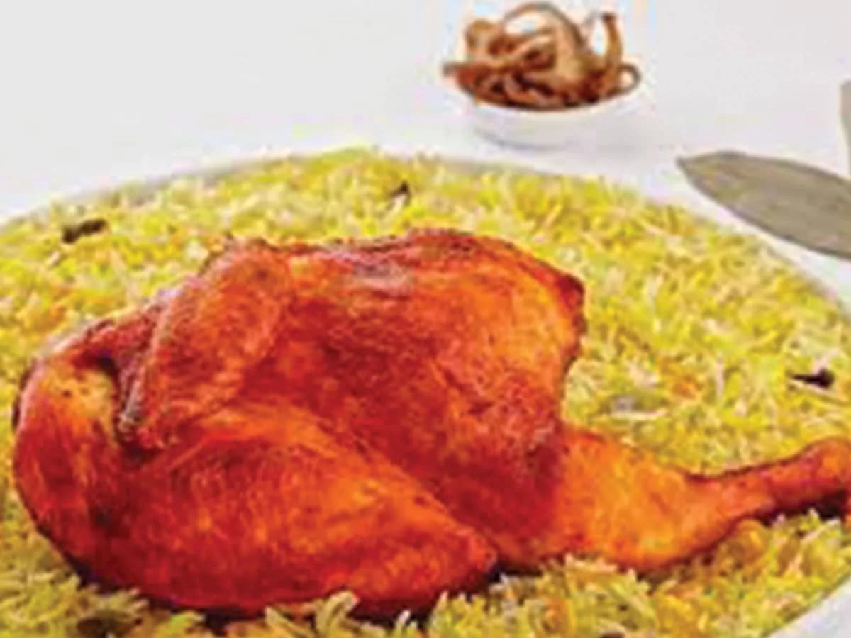 Quarter Mandi Chicken With Rice